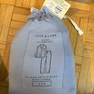 Large Love & Lore Women's Pajama Set - Light Blue